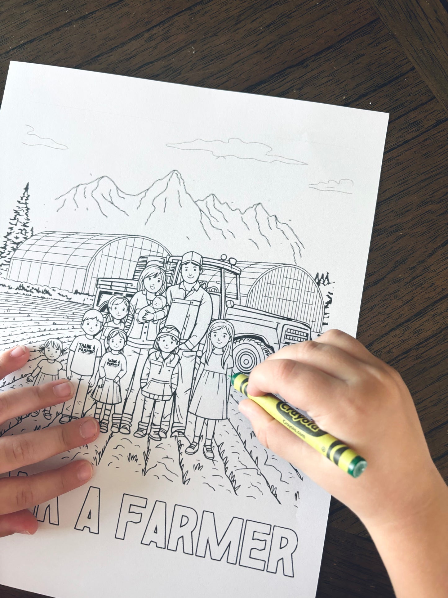 Digital Thank a Farmer Coloring/Storybook