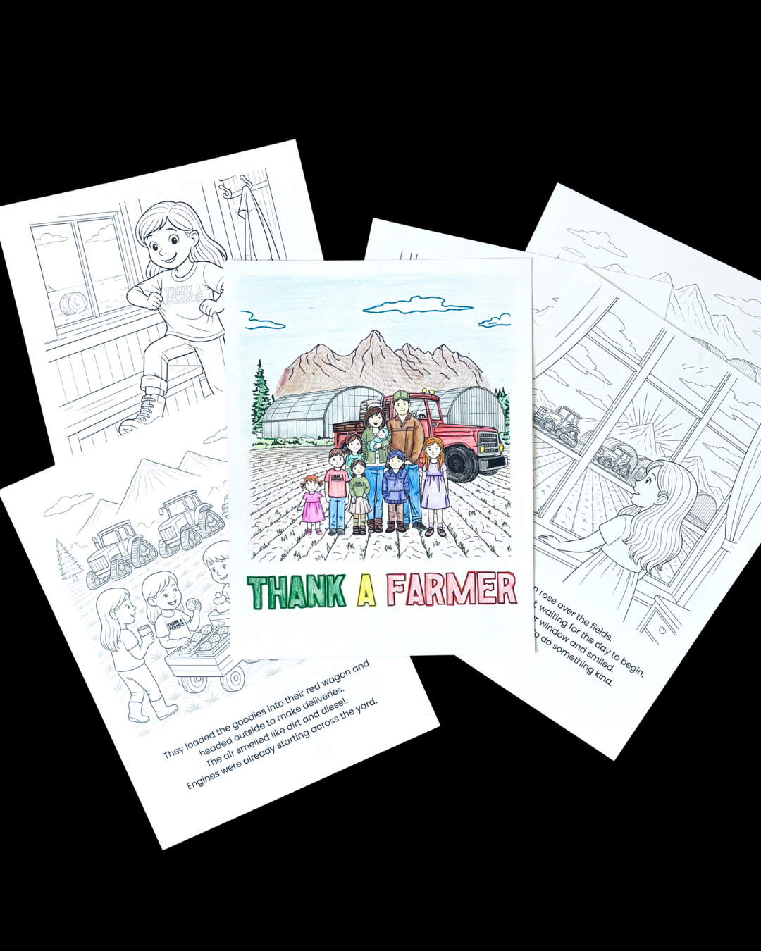 Digital Thank a Farmer Coloring/Storybook