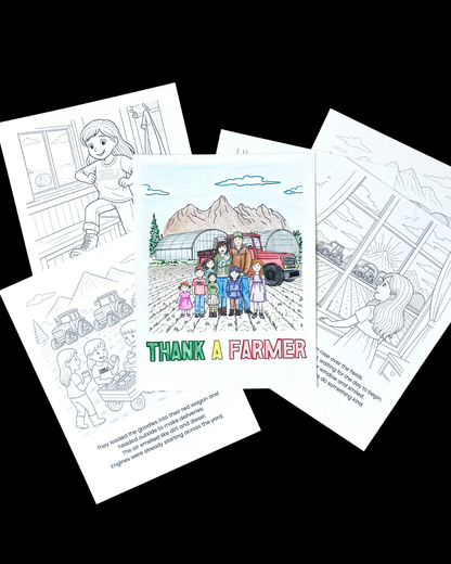 Digital Thank a Farmer Coloring/Storybook