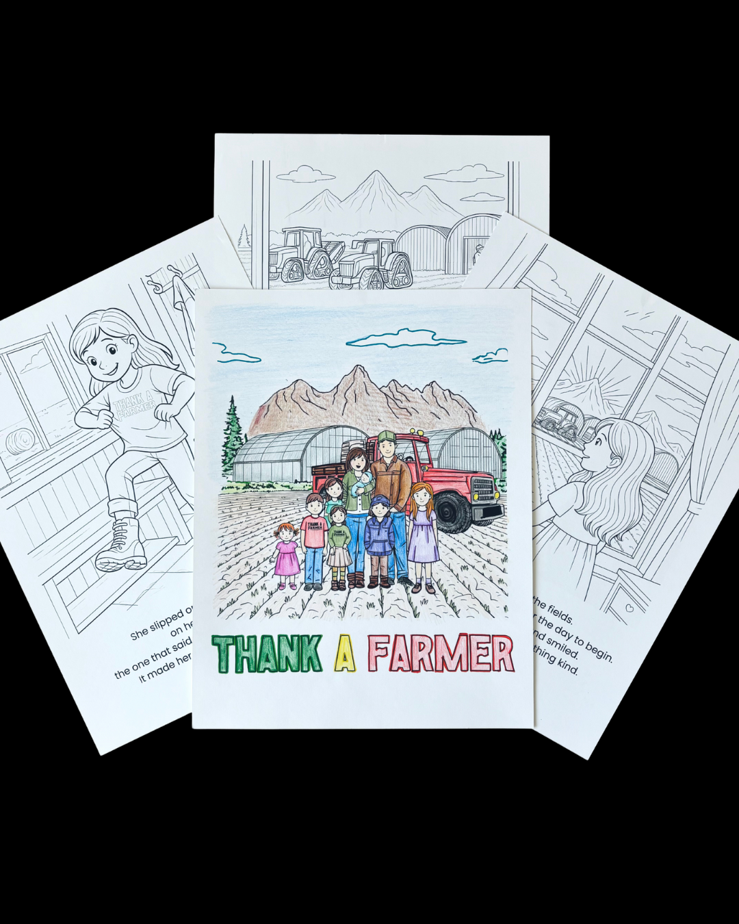 Digital Thank a Farmer Coloring/Storybook