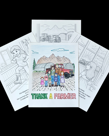 Digital Thank a Farmer Coloring/Storybook