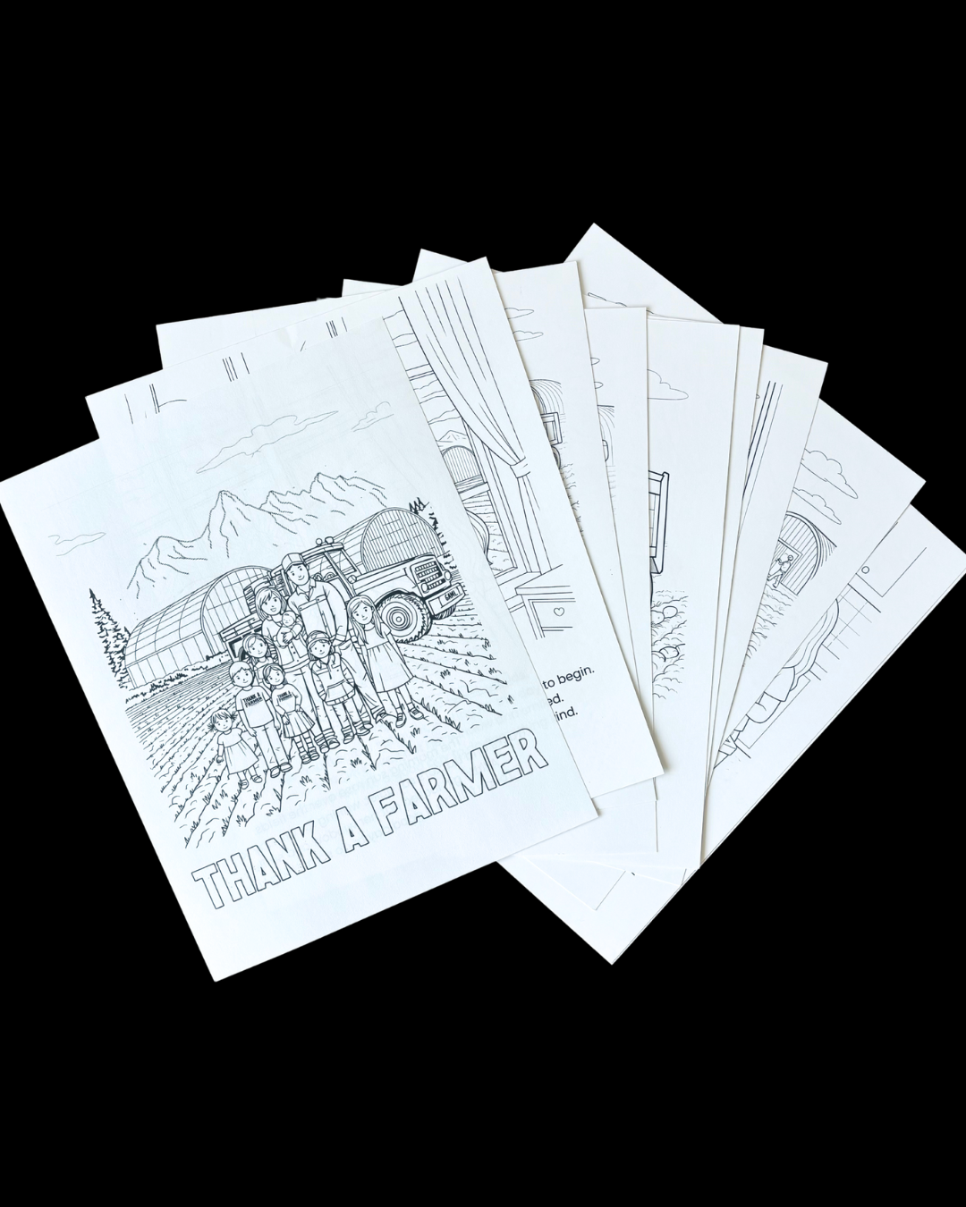 Digital Thank a Farmer Coloring/Storybook