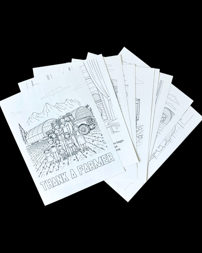 Digital Thank a Farmer Coloring/Storybook