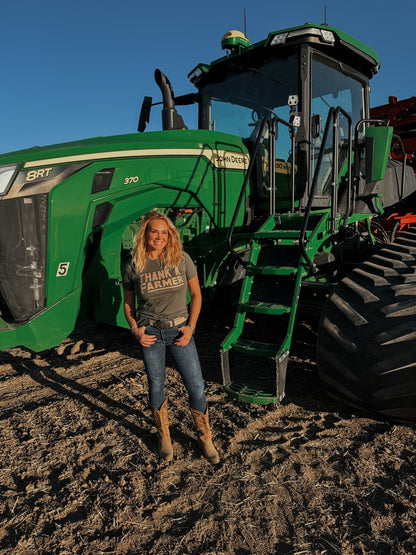 Women's Thank a Farmer Jersey Tshirt *PRESALE*