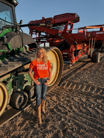 Women's Thank a Farmer Jersey Tshirt *PRESALE*