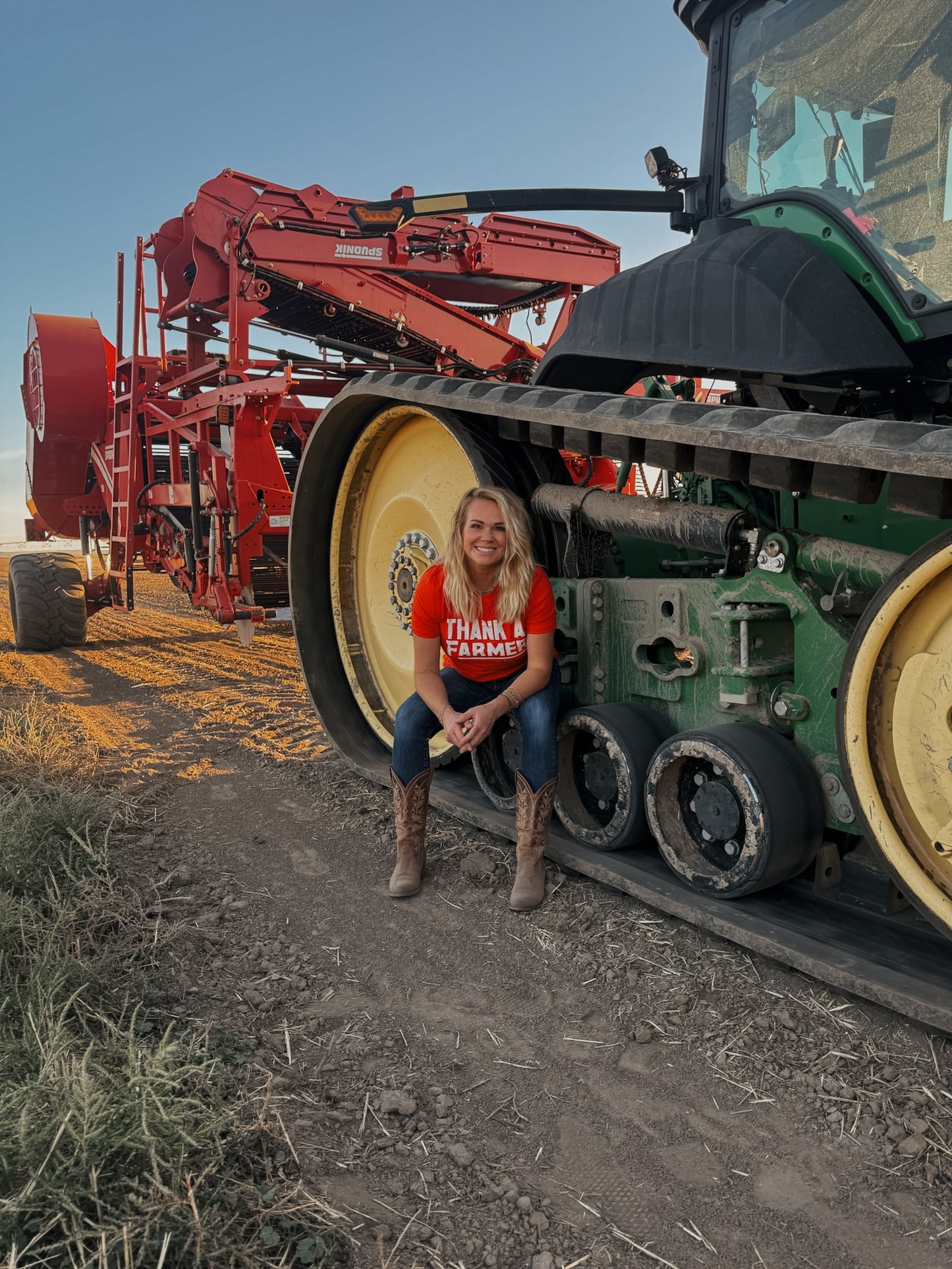 Women's Thank a Farmer Jersey Tshirt *PRESALE*