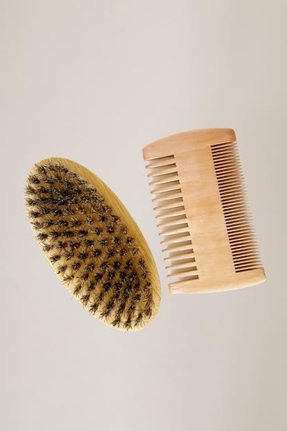 Dude Beard Brush and Comb Set
